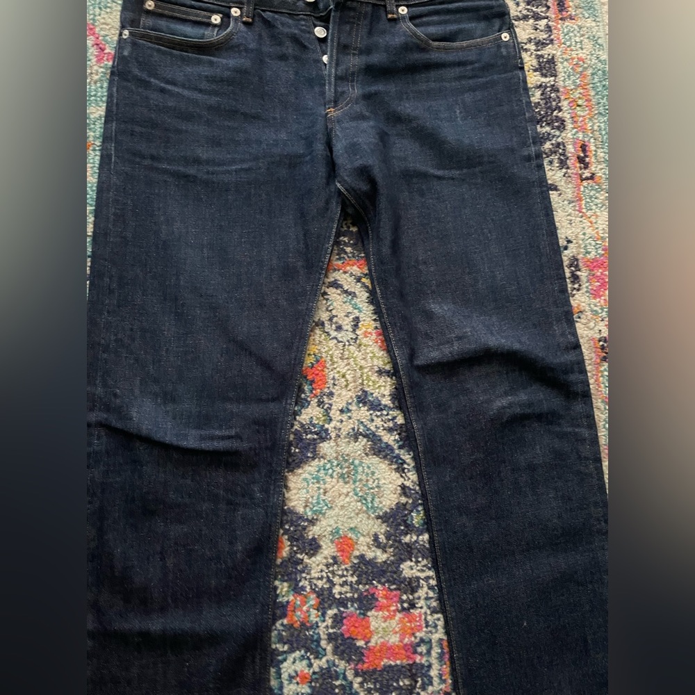 $275 APC dark denim Petit New standard jeans - Picture 4 of 9